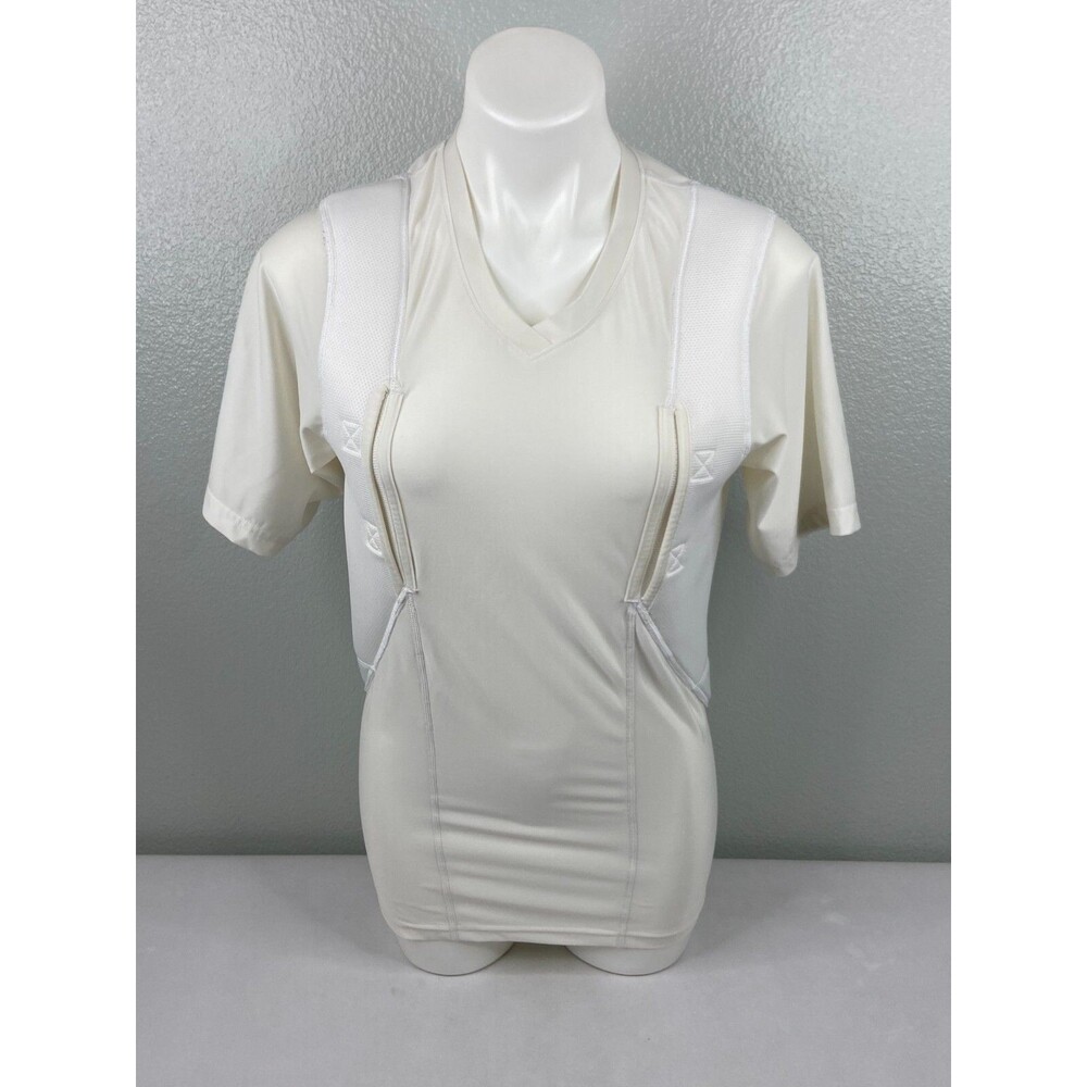 5.11 Tactical Women Large White Short Sleeve Holster Shirt Concealed Carry